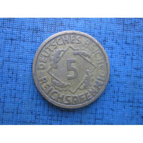 Монета 5 пфеннигов Германия 1925-А