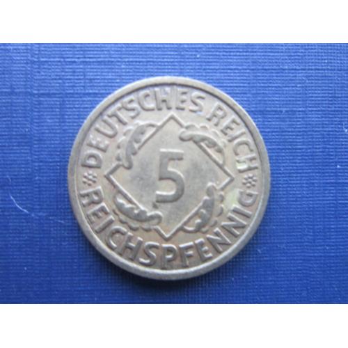 Монета 5 пфеннигов Германия 1935 А Рейх