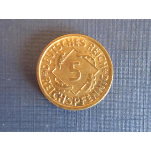Монета 5 пфеннигов Германия 1936 А Рейх