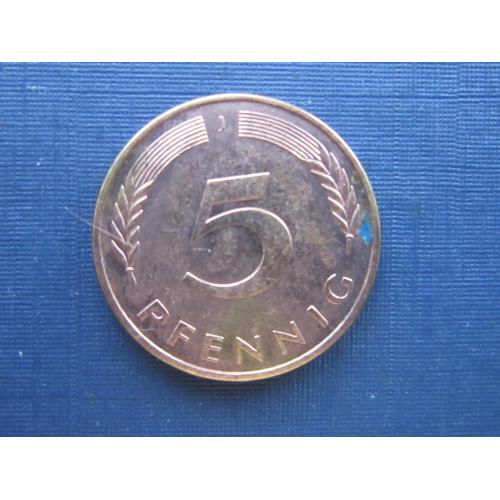 Монета 5 пфеннигов Германия ФРГ 1982 J