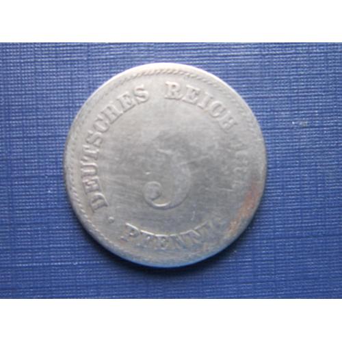 Монета 5 пфеннигов Германия империя 1888 D