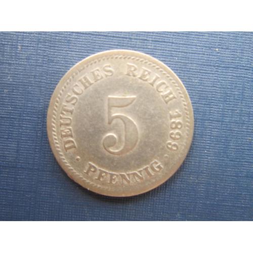 Монета 5 пфеннигов Германия империя 1899 D
