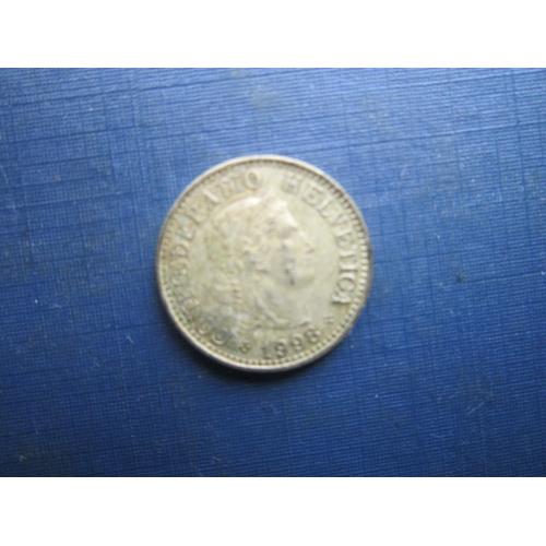 Монета 5 раппен Швейцарія 1998