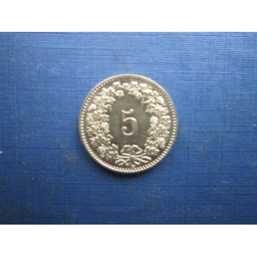 Монета 5 раппен Швейцарія 2008