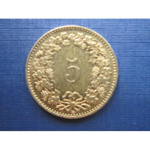 Монета 5 раппен Швейцария 2009