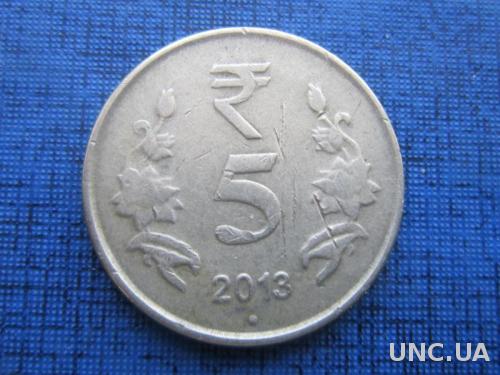 Монета 5 рупий Индия 2013 Нойда
