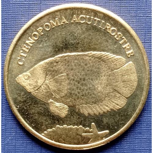 Монета 5 рупий Малуку Селатан (Индонезия) 2019 фауна рыба №2