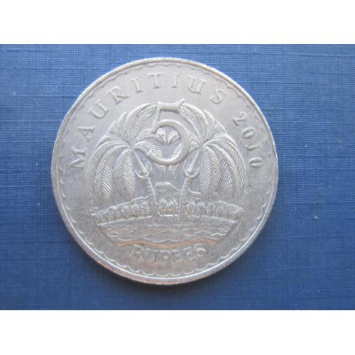 Монета 5 рупий Маврикий 2010