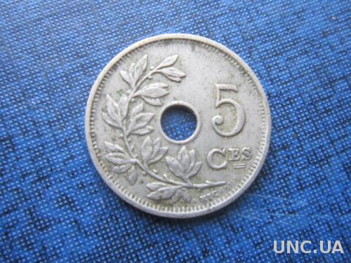 монета 5 сантимов Бельгия 1926 французский тип
