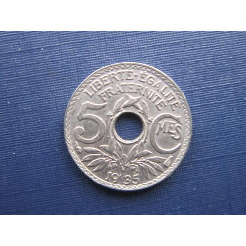 Монета 5 сантимов Франция 1935