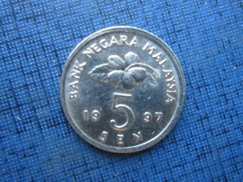 Монета 5 сен Малайзия 1997