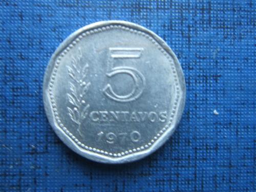 Монета 5 сентаво Аргентина 1970