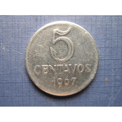 Монета 5 сентаво Бразилия 1967