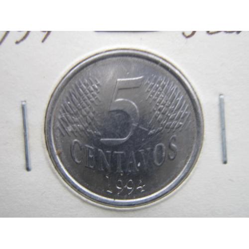 Монета 5 сентаво Бразилия 1994