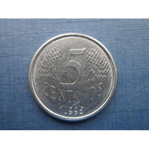 Монета 5 сентаво Бразилия 1995