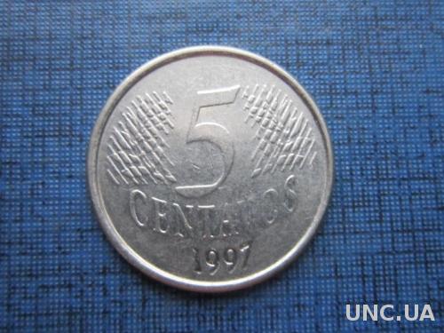 Монета 5 сентаво Бразилия 1997
