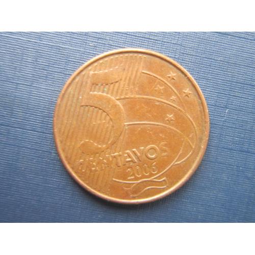 Монета 5 сентаво Бразилия 2006 фауна птица