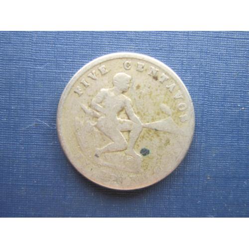 Монета 5 сентаво Филиппины Администрация США 1944