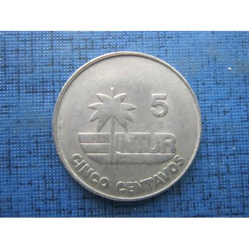 Монета 5 сентаво Куба 1981 интур фауна раковина