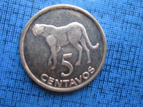 Монета 5 сентаво Мозамбик 2006 фауна гепард