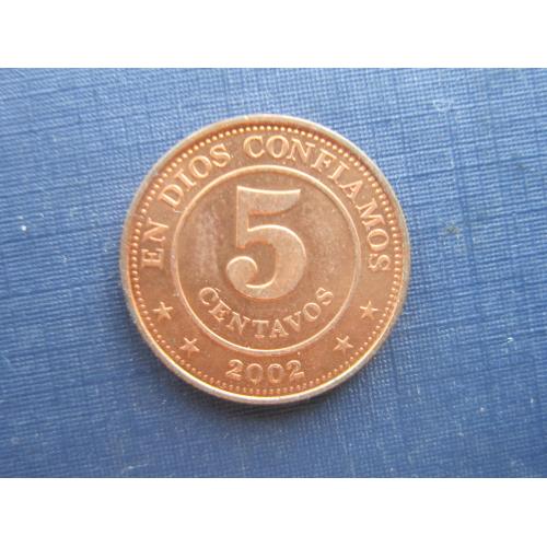 Монета 5 сентаво Никарагуа 2002