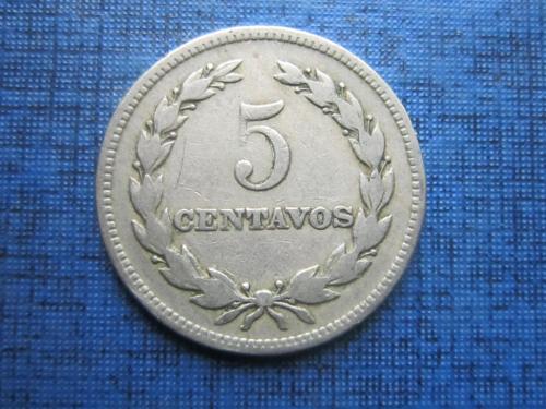 Монета 5 сентаво Сальвадор 1956