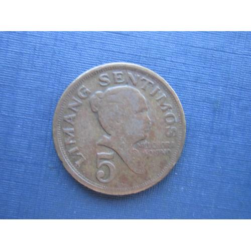 Монета 5 сентимо Филиппины 1972