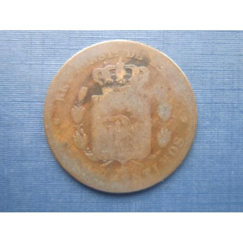 Монета 5 сентимо Испания 1877 как есть