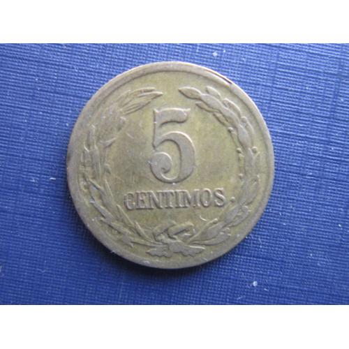Монета 5 сентимо Парагвай 1944