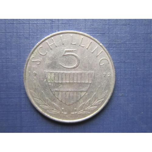 Монета 5 шиллингов Австрия 1972