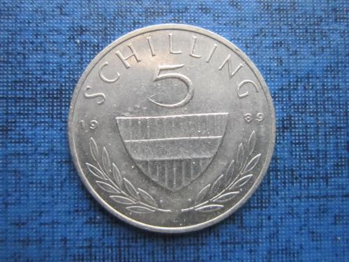 Монета 5 шиллингов Австрия 1989