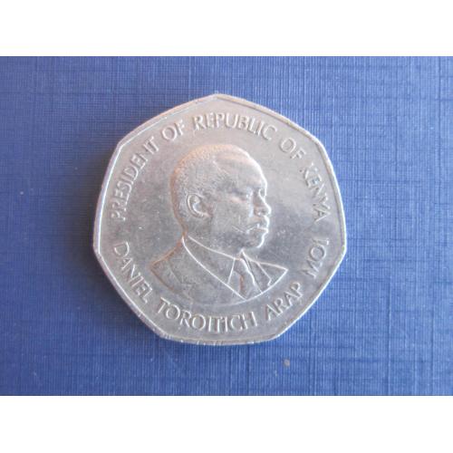 Монета 5 шиллингов Кения 1985