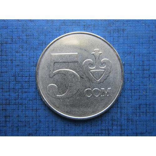 Монета 5 сом Киргизия Кыргызстан 2008