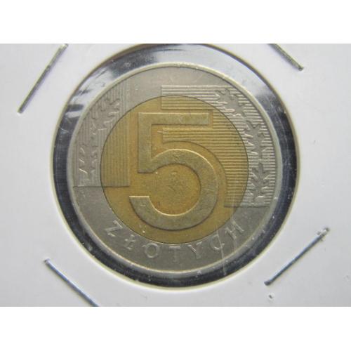 Монета 5 злотых Польша 1994