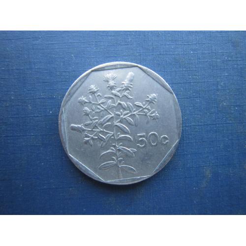 Монета 50 центів Мальта 1992