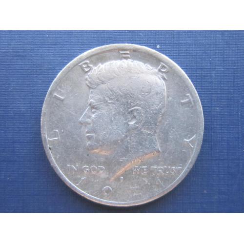 Монета 50 центов 1/2 пол доллара США 1971 D
