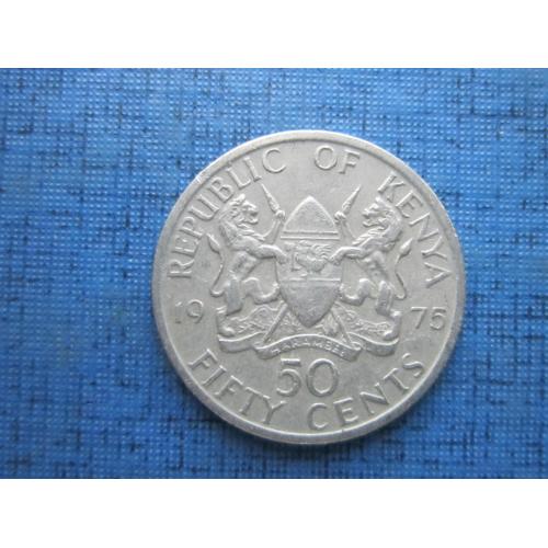 Монета 50 центов Кения 1975