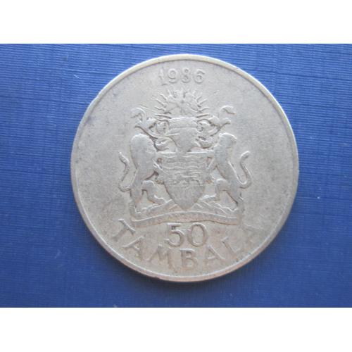 Монета 50 центов Малави 1986 большая