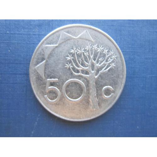 Монета 50 центов Намибия 1993 дерево