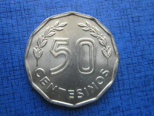 Монета 50 чентезимо Уругвай 1981 состояние