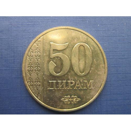 Монета 50 дирам Таджикистан 2011