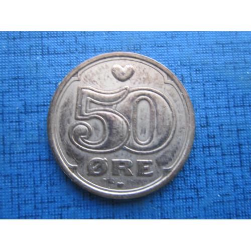 Монета 50 эре Дания 2003