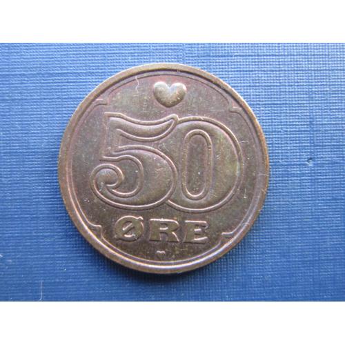 Монета 50 эре Дания 2006