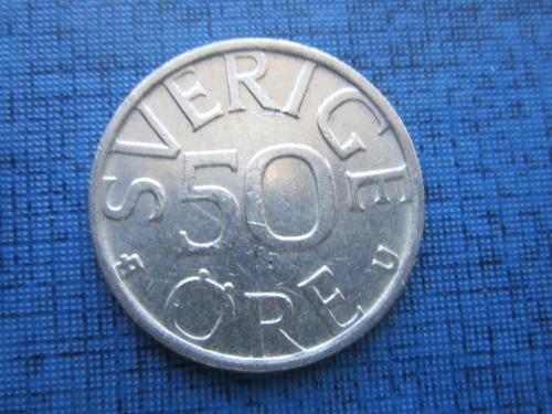 Монета 50 эре Швеция 1978