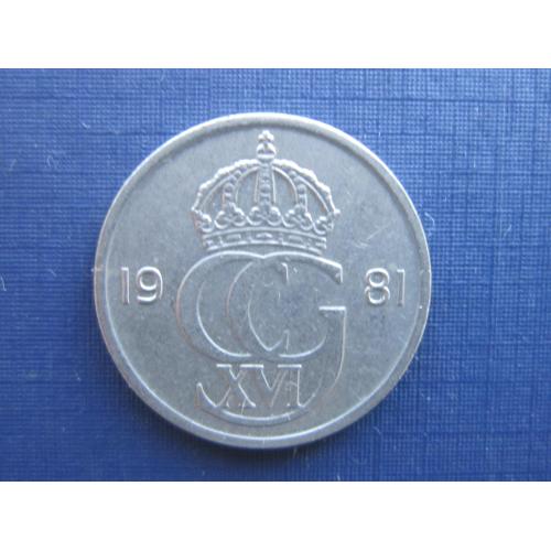 Монета 50 эре Швеция 1981