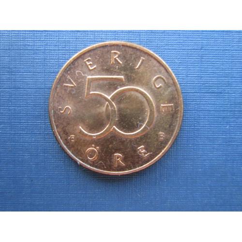 Монета 50 эре Швеция 2000