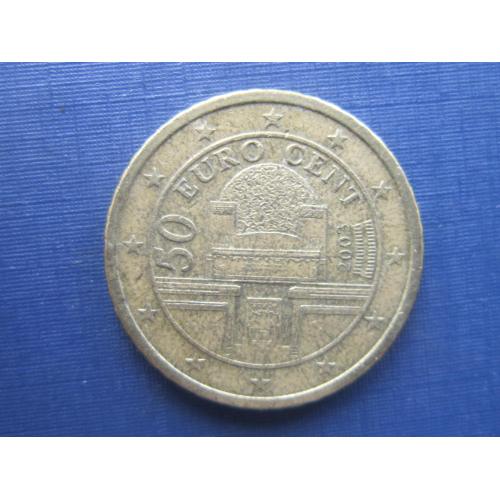 Монета 50 евроцентов Австрия 2003