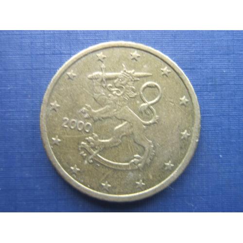 Монета 50 евроцентов Финляндия 2000