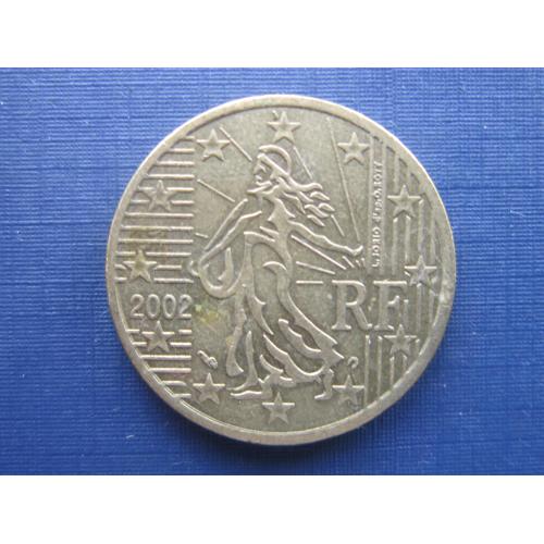 Монета 50 евроцентов Франция 2002