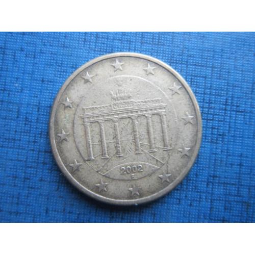 Монета 50 евроцентов Германия 2002 F